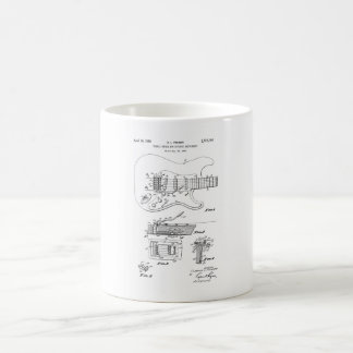 Fender stratocaster Gitarre Patent Kaffeetasse