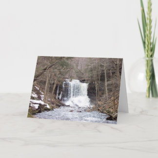 Fender Wasserfall Weihnachtskarte Feiertagskarte