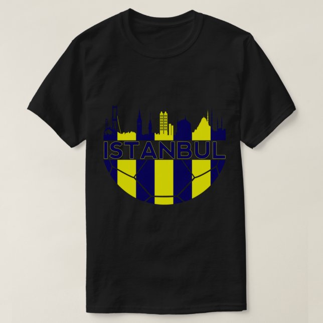 Fenerbahce Nachbarschaft Istanbul Türkei Skyline v T-Shirt (Design vorne)