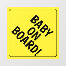 Autocollant personnalisé pour bébé à bord de la vo