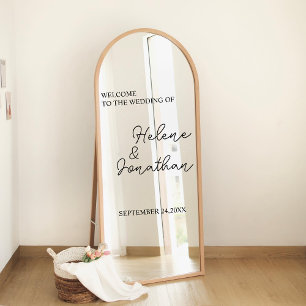 Fenêtre Autocollant personnalisé pour miroir de mariage, d