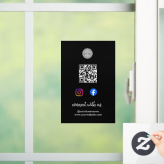 Fenêtre Autocollant pour fenêtres des réseaux sociaux | In