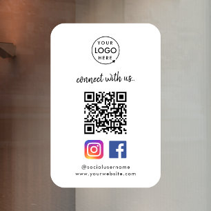 Fenêtre Autocollant pour fenêtres pour les réseaux sociaux