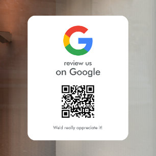 Fenêtre Autocollant pour Google Reviews   Autocollant viny