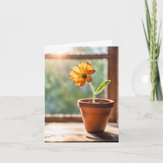 Fenêtre avec carte de note orange (Devant)