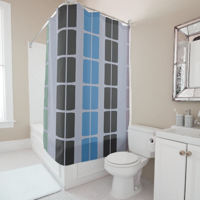 Fenêtre chromatique Bloc de douche rideau (En situation)