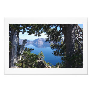 "Fenêtre copies de photo de lac crater à eaux"