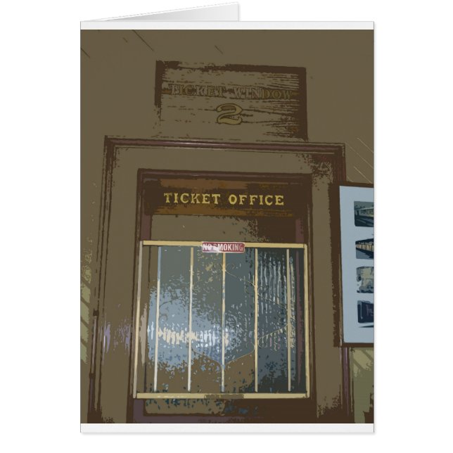 Fenêtre de billet de station de train (Devant)