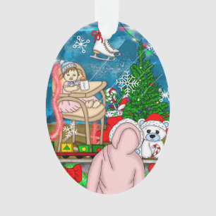 Fenêtre Nostalgique de Noël à main