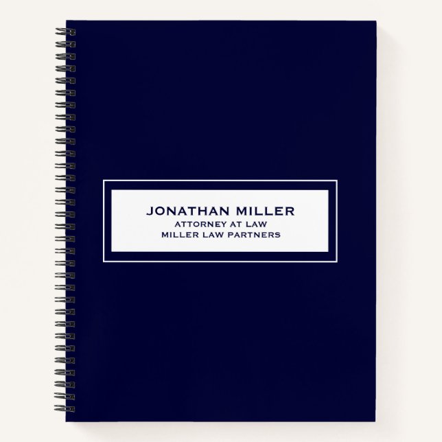 Fenêtre personnalisable Carnet bleu marine classiq (Devant)