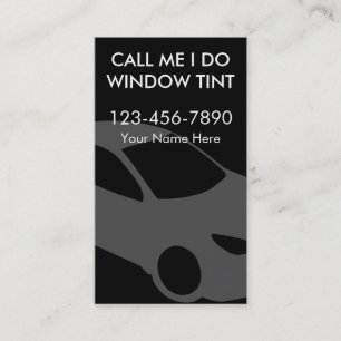 Fenêtre teintant des cartes de visite