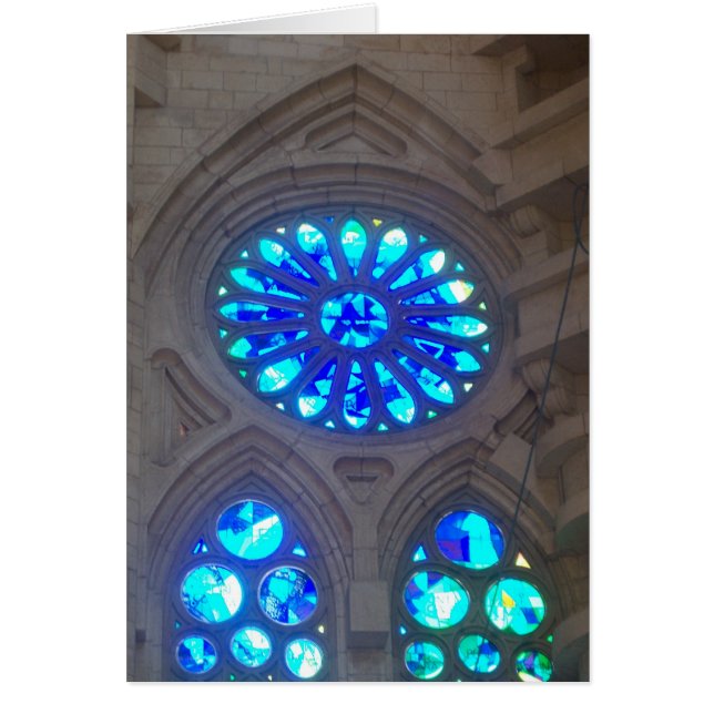 Fenêtres en verre teinté de Gaudi - de Sagrada (Devant)