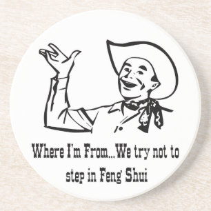Feng Shui Dessous de verre humoristique