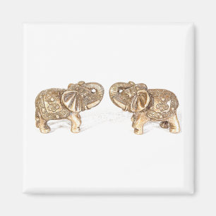 Feng Shui doppelter Elefant Magnet