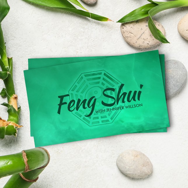 Feng Shui Jade Green Bagua / Pakua Visitenkarte (Von Creator hochgeladen)