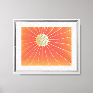 Feng Shui Sonnenenergie-Blumenkunst Leinwanddruck