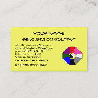 Feng Shui (version 2) - modèle de carte de visite