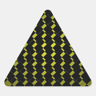 FengShui Fusion Army Green Black Geometric Hipster Dreieckiger Aufkleber