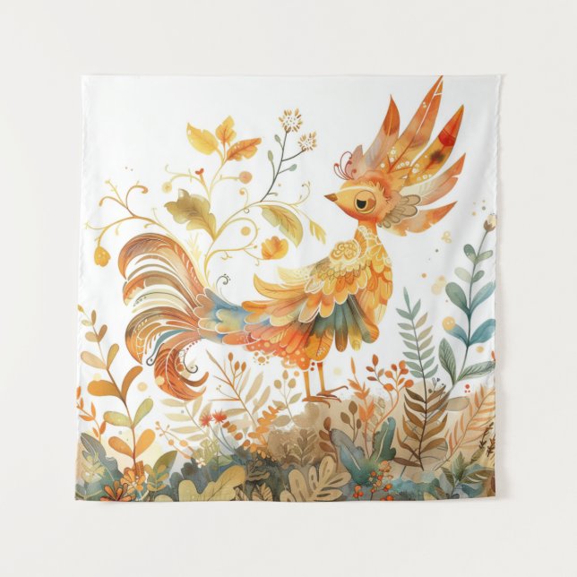 Feniks Billy wandkleed Wandteppich (Vorderseite)