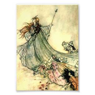 „Fenkönigin“ von Arthur Rackham Fotodruck