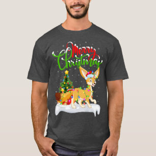 Fennec Fo Animal Lover Xmas Lighting Fennec Fo Chr T-Shirt