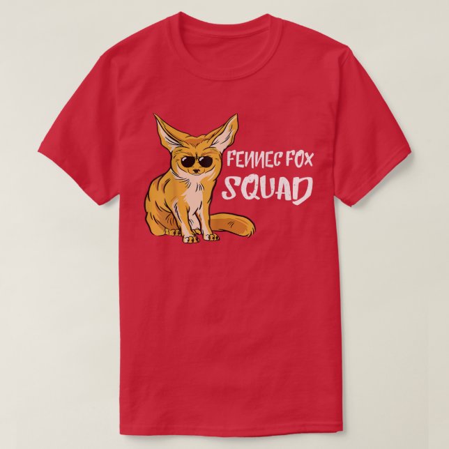 Fennec Fo Squad Sunglass Team Desk Animal Oars L T-Shirt (Design vorne)