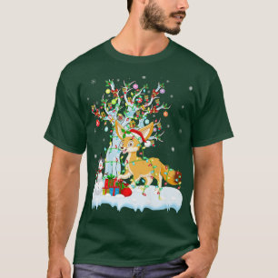 Fennec Fo Xmas Tree Lighting Weihnachtsmannmütze F T-Shirt