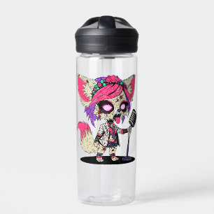 Fennec Fox 80er Pop Star Zombie Trinkflasche