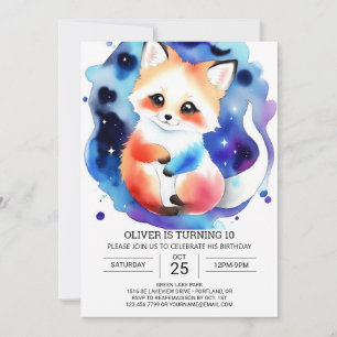 Fennec Fox Birthday Extravaganza Einladung