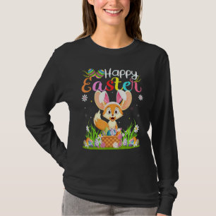 Fennec Fox Bunny Egg Jagd Fennec Fox Happy East T-Shirt
