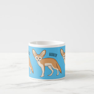 Fennec fox Cartoon Illustration Espressotasse