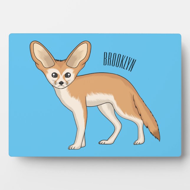 Fennec fox Cartoon Illustration Fotoplatte (Vorderseite)