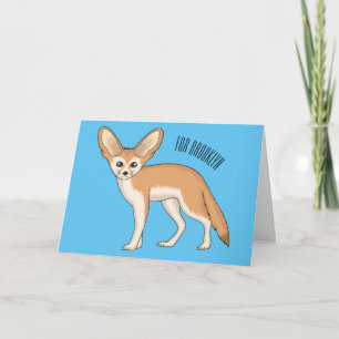Fennec fox Cartoon Illustration Karte