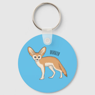 Fennec fox Cartoon Illustration Schlüsselanhänger