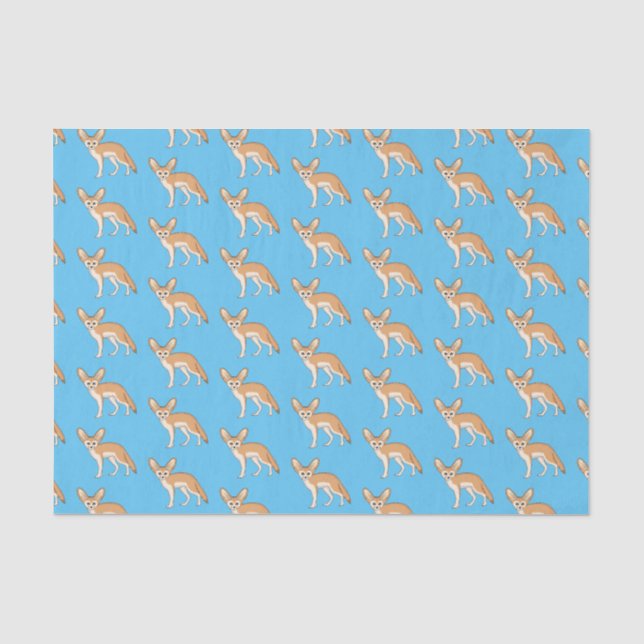 Fennec fox Cartoon Illustration Seidenpapier (Vorderseite)