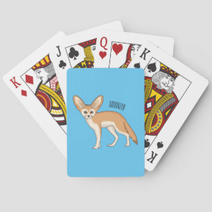 Fennec fox Cartoon Illustration Spielkarten