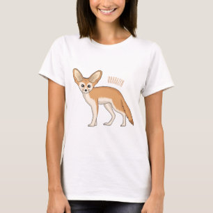Fennec fox Cartoon Illustration T-Shirt