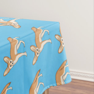 Fennec fox Cartoon Illustration Tischdecke