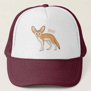 Fennec fox Cartoon Illustration Truckerkappe