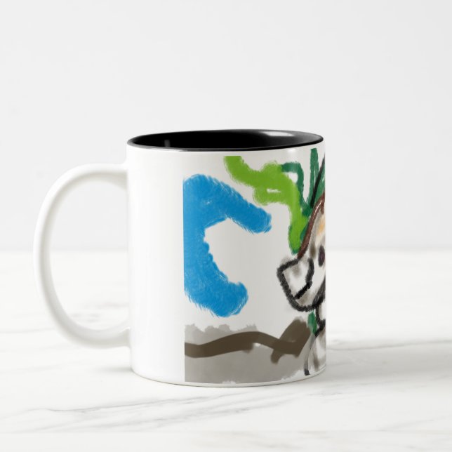 Fennec fox niedlich zweifarbige tasse (Links)