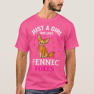 Fennec Fox nur ein Mädchen, das Fennec-Füchse Lieb T-Shirt