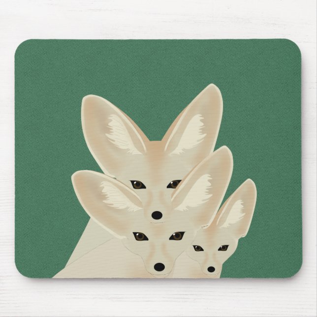 Fennec Foxes Mousepad (Vorne)