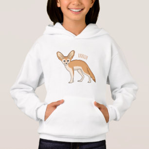 Fennec-Fuchs Cartoon-Illustration  Hoodie