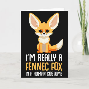 Fennec-Fuchs-Kostüm Mädchen Fuchs Karte