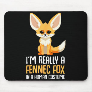 Fennec-Fuchs-Kostüm Mädchen Fuchs Mousepad