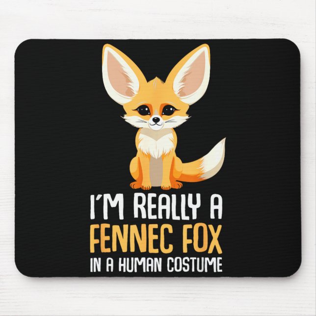 Fennec-Fuchs-Kostüm Mädchen Fuchs  Mousepad (Vorne)
