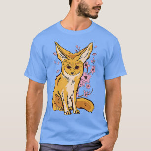 Fennec für die Wüste der Blume Tierohren Fennec fü T-Shirt