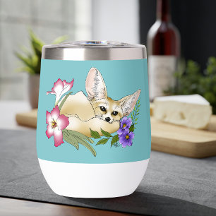 Fennek Fuchs Rosa Lila Blumen Süß Blau Botanisch