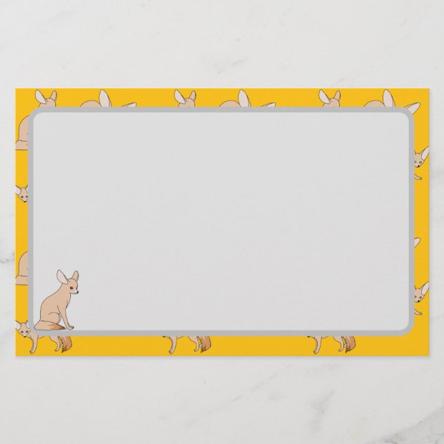 Fennekfüchse Briefpapier (Vorderseite)