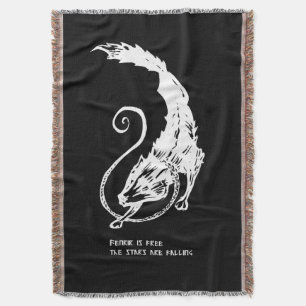 Fenrir Fenris ist freier Hund Wikinger nordische M Decke